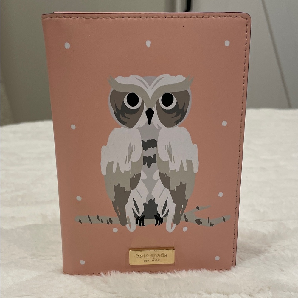 Kate Spade Blush Owl Passport Wallet